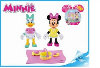 Minnie a Daisy figurky kloubové 8cm