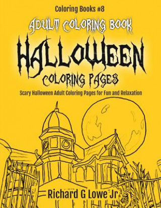 Adult Coloring Book Halloween Coloring Pages