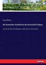 finanziellen Verhaltnisse der Universitat Freiburg
