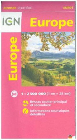 Europe Routiere 1 : 2 500 000