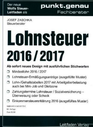 Lohnsteuer 2016 / 2017