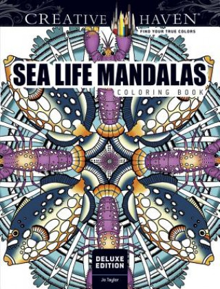 Creative Haven Deluxe Edition Sea Life Mandalas Coloring Book