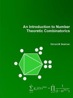 Introduction to Number Theoretic Combinatorics
