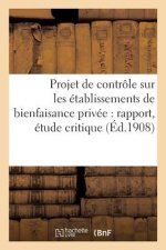 Projet de Controle Sur Les Etablissements de Bienfaisance Privee: Le Rapport de Mme Moniez,