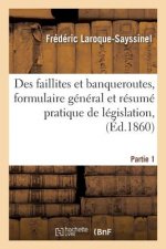 Des Faillites Et Banqueroutes, Formulaire General Et Resume Pratique de Legislation, Partie 1