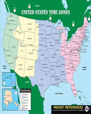 U.S. and World Maps with Time Zones