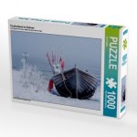 Fischerboot im Schnee (Puzzle)