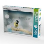 Irischer Segenswunsch und Kohlmeisenbaby (Puzzle)