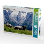 Kühe vor atemberaubender Kulisse (Puzzle)