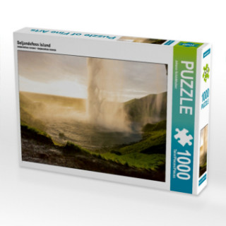 CALVENDO Puzzle Seljandsfoss Island 1000 Teile Lege-Größe 64 x 48 cm Foto-Puzzle Bild von Johann Schörkhuber