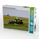 Heuballen Ernte am Deich in Ostfriesland (Puzzle)