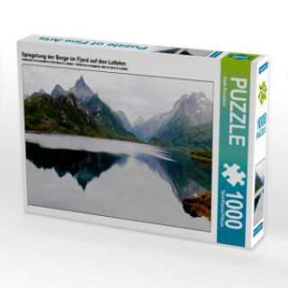 Spiegelung der Berge im Fjord auf den Lofoten (Puzzle)
