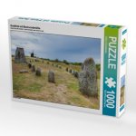 CALVENDO Puzzle Grabfeld mit Bockwindmühle 1000 Teile Lege-Größe 64 x 48 cm Foto-Puzzle Bild von Johann Schörkhuber