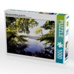 CALVENDO Puzzle Blick durch die Bäume am Laacher See 1000 Teile Lege-Größe 64 x 48 cm Foto-Puzzle Bild von Anja Frost