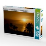 Ein Motiv aus dem Kalender Der Tag klingt aus - Sonnenuntergang im Valle Gran Rey - La Gomera (Puzzle)