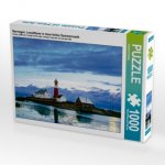 Norwegen: Leuchtturm in einer hellen Sommernacht (Puzzle)