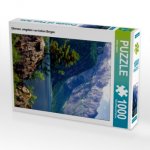 Obersee, umgeben von hohen Bergen (Puzzle)