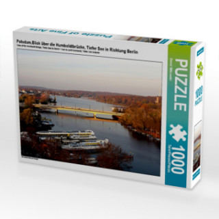 Potsdam,Blick über die Humboldtbrücke, Tiefer See in Richtung Berlin (Puzzle)