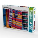 Farbige Stoffe, Marrakesch (Puzzle)