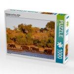 Elefanten am Fluss, Afrika (Puzzle)