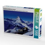 CALVENDO Puzzle Gornergrat mit Matterhorn. Zermatt 1000 Teile Lege-Größe 64 x 48 cm Foto-Puzzle Bild von Susan Michel / CH