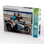 Motorrad-Gespann unterwegs in Havanna (Puzzle)