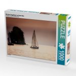Mit dem Segelboot auf dem See (Puzzle)
