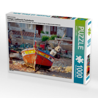 Ein Motiv aus dem Kalender Portugal, traditionelle Fischerboote (Puzzle)