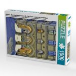Bremen - Durchgangsgasse zum St. Petri Dom verziert mit Rundbögen (Puzzle)