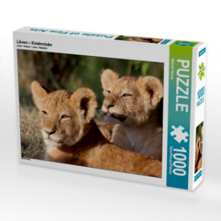CALVENDO Puzzle Löwen - Kinderstube 1000 Teile Lege-Größe 64 x 48 cm Foto-Puzzle Bild von Michael Herzog