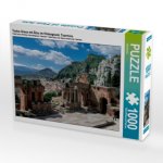 Teatro Greco mit Ätna im Hintergrund, Taormina (Puzzle)