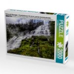 Sehnsucht Norwegen - Svandalsfossen- Es ist ein Land der beeindruckenden Wasserfälle (Puzzle)