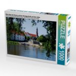 Blick über die Donau auf das Herzogschloß und den Adler (Puzzle)