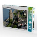 Mittelrheinbahn auf der Stadtmauer Oberwesel (Puzzle)