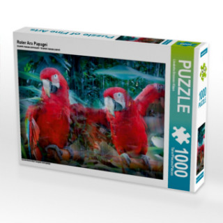 Roter Ara Papagei (Puzzle)