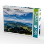 Mondsee und Attersee von der Schafbergspitze aus gesehen (Puzzle)