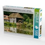 Ölmühle Tüschenbroich in Wegberg-Tüschenbroich, aus dem 17. Jahrhundert, heute ein Atelier (Puzzle)