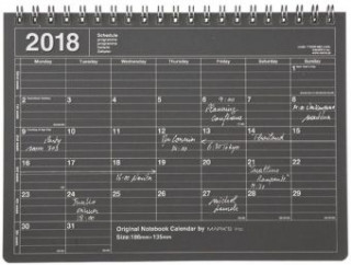 MARK'S 2018 Tischkalender S // Black