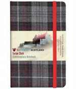 Waverley S.T. (M): Castle Grey Pocket Genuine Tartan Cloth Commonplace Notebook
