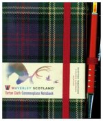 Waverley S.T. (S): Hunting Mini with Pen Pocket Genuine Tartan Cloth Commonplace Notebook