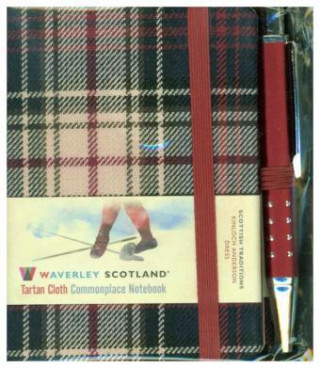 Waverley S.T. (S): Dress Mini with Pen Pocket Genuine Tartan Cloth Commonplace Notebook