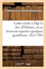 Lettre Ecrite A Mgr Le Duc d'Orleans, Ou Se Trouvent Exposees Quelques Gentillesses Des Srs