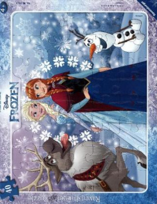 Ravensburger Kinderpuzzle - 06141 Anna und Elsa - Rahmenpuzzle für Kinder ab 4 Jahren, Disney Frozen Puzzle mit 40 Teilen