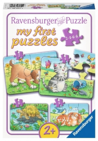 Ravensburger Kinderpuzzle - 06951 Niedliche Haustiere - my first puzzle mit 2,4,6,8 Teilen - Puzzle für Kinder ab 2 Jahren