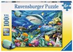 Ravensburger Kinderpuzzle - 10951 Riff der Haie - Unterwasserwelt-Puzzle für Kinder ab 6 Jahren, mit 100 Teilen im XXL-Format
