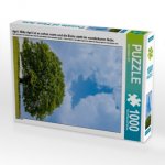 April: Mitte April ist es schon warm und die Eiche steht im wunderbaren Grün. (Puzzle)