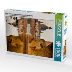 Blick unter der Augustusbrücke zur Frauenkirche (Puzzle)