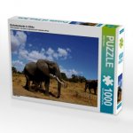 Elefantenherde in Afrika (Puzzle)