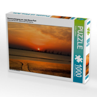 Sonnenuntergang am Jade-Weser-Port (Puzzle)