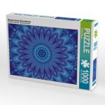 Mandala blaue Wasserblume (Puzzle)